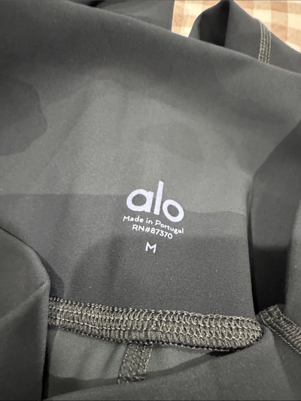 ALO Yoga Black Camo Leggings